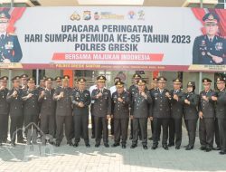 Polres Gresik Gelar Upacara Peringatan Hari Sumpah Pemuda ke-95