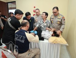 Rakorbin SSDM Polri, Biro SDM Polda Jatim Gelar Bakti Sosial dan Kesehatan Gratis