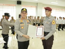 Upacara Penutupan Magang Taruna, Kapolres Gresik : Semoga Menjadi Sosok Polri Profesional