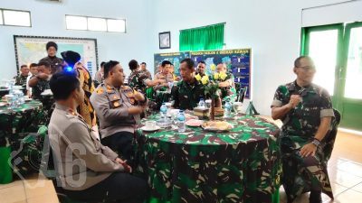 Sinergitas TNI-Polri, Kapolres Tanjung Perak Silaturahmi ke Kodim 0830