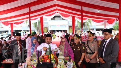 Kapolres Gresik Hadiri Peringatan HUT Pemerintahan Kabupaten Gresik ke-50