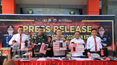 Operasi Pekat Semeru 2024, Polres Gresik Berhasil Amankan Ratusan Tersangka