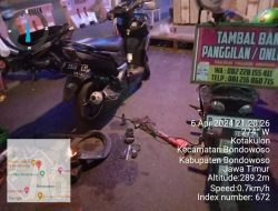 Unik, Pos Mudik Polres Bondowoso Buka Layanan Tambal Ban 24 Jam