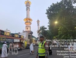 Pengamanan Malam Takbir dan Sholat Idul Fitri 1445 H di Gresik Berlangsung Lancar dan Aman