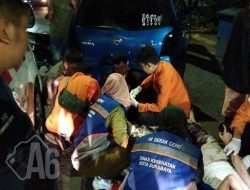 Satlantas Polsek Pakal Tangani Lakalantas R2 dan Pejalan Kaki