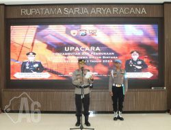 Upacara Pembukaan dan Penyambutan Latja Siswa Diktuk Bintara Polri Gelombang 1 Tahun 2024 SPN Polda Jatim di Polres Gresik