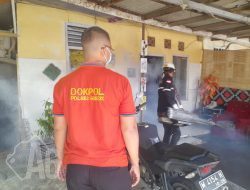 Cegah Demam Berdarah, Polres Gresik Gelar Fogging di Mako dan Polsek Jajaran