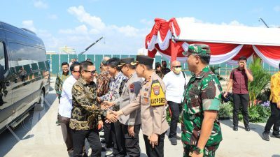Kapolres Gresik Hadiri Peresmian Operasi Smelter PT Freeport Indonesia di KEK JIIPE