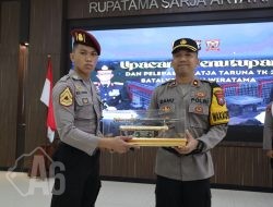 Polres Gresik Gelar Upacara Penutupan dan Pelepasan Latja Taruna Akpol TK II Batalyon Adhi Wiratama