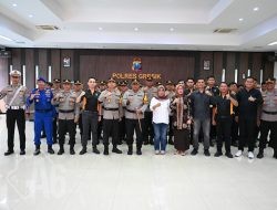 Kapolres Gresik AKBP Arief Kurniawan Kukuhkan Komite Olahraga Polri di Mapolres Gresik