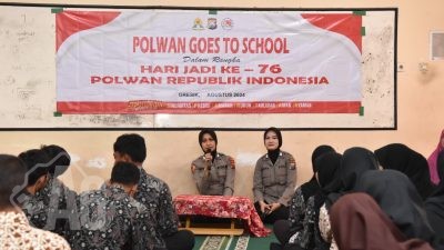 Polwan Gresik Edukasi Generasi Muda, Komitmen Tekan Bullying dan Kenakalan Remaja