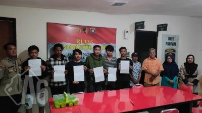 Patroli Cipta Kondisi Polsek Menganti , Amankan 6 Remaja Yang Akan Pesta Miras