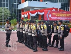 Polres Gresik Gelar Apel Pergeseran Pasukan Pengamanan TPS Pilkada Serentak 2024