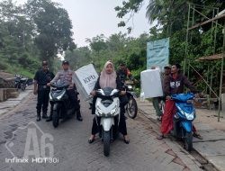 Kapolres Gresik Pastikan Pengamanan Pemungutan Suara di TPS Berjalan Aman