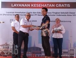 KCI Kolaborasi KAI Daop 8 Surabaya, Baksos Layanan Kesehatan Gratis