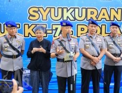 Polairud Baharkam Polri Rayakan HUT ke-74 dengan Semangat Mengamankan Sumber Daya Kelautan