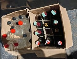 Puluhan Botol Miras Diamankan dalam Razia Polsek Ujung Pangkah