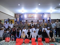 Kepedulian Polres Gresik di Bulan Suci Ramadan gelar Yasinan, Doa, dan Buka Bersama Anak Yatim