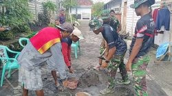 TMMD ke-124 Kodim 0817/Gresik Bangun Drainase di Dusun Bareng, Desa Banter