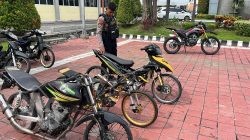 Patroli Raimas Kalam Munyeng Polres Gresik Amankan Tiga Motor Balap Liar di Cerme