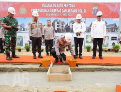 Kapolri Ground Breaking Asrama Polresta Samarinda, Komitmen Polri Tingkatkan Pelayanan kepada Masyarakat