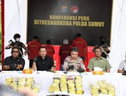 Polda Sumut Gagalkan Peredaran 100 Kg Sabu Dalam Bungkus Kopi, Empat Tersangka dan Dua DPO Terlibat