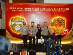 Hadiri Seremoni Apresiasi Tim Voli, Kapolri: Terus Bawa Harum Nama Institusi