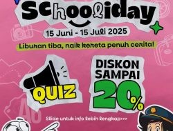 Liburan Penuh Cerita! KAI Daop 8 Surabaya Hadirkan Promo Schooliday Diskon Tiket hingga 20%