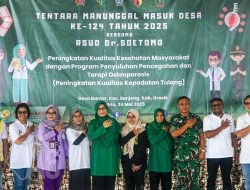 TMMD ke-124 Kodim 0817/Gresik Gandeng RSUD Dr. Soetomo Gelar Penyuluhan Kesehatan di Desa Banter