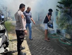 Kolaborasi Yang Baik Polsek Menganti Dengan Pemdes Kepatihan Cegah Penyebaran DBD di Musim Panca Roba