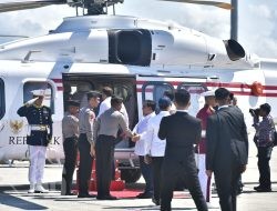 Helikopter AW 189 Polri Melaksanakan Pelayanan Penerbangan Kepresidenan untuk Presiden RI dan Presiden Perancis