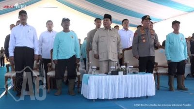 Kapolri Dampingi Presiden pada Panen Raya Jagung Kuartal II, Siap Wujudkan Kedaulatan Pangan Nasional