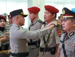 Polres Gresik Gelar Serah Terima Jabatan Kasat Resnarkoba dan Kasat Tahti Polres Gresik