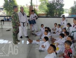 Dorong Prestasi Sejak Dini Koramil 0817/04 Menganti Laksanakan Pembinaan Atlet Taekwondo Usia Dini