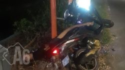 Akibat Tabrak Tiang Listrik, Pengendara Luka Parah