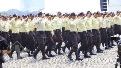 Satpam dan Potmas Ikut Ambil Bagian dalam Devile Hari Bhayangkara ke-79 di Monas