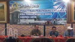 Sosperda Dua Perda Sekaligus Oleh Anggota DPRD Kabupaten Gresik Partai Nasdem Catur Dadang Raharja