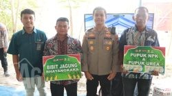 Polres Gresik Genjot Swasembada Pangan Lewat Tanam Jagung Serentak di Randu Agung