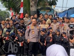Resmikan SPPG di Mako Brimob Depok, Kapolri Disambut Brimob Cilik