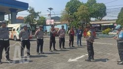 Polsek Pakal Laksanakan Apel Penyekatan dan Pengamanan Wisuda Santri Perguruan Silat Pagar Nusa