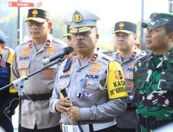 Kakorlantas Pimpin Apel Gelar Pasukan Operasi Merdeka Jaya Jelang Peringatan HUT ke-80 RI