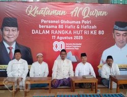 Wujud Syukur 80 Tahun Kemerdekaan RI, Divisi Humas Polri Bersama 80 Hafiz Menggelar Khataman Qur’an