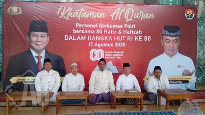 Wujud Syukur 80 Tahun Kemerdekaan RI, Divisi Humas Polri Bersama 80 Hafiz Menggelar Khataman Qur’an