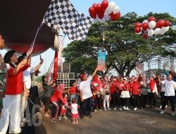 Semarak HUT ke-80 RI Warga Perum Kota Damai Gelar Jalan Sehat Merah Putih