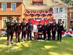 Perwira Polri Penerima Beasiswa LPDP Ikuti Upacara HUT RI ke-80 di London