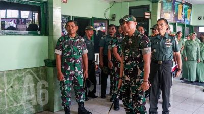Dandim 0817/Gresik Kunjungi Koramil 0817/01 Driyorejo, Disambut Hangat Danramil Kapten Inf Nur Khamim