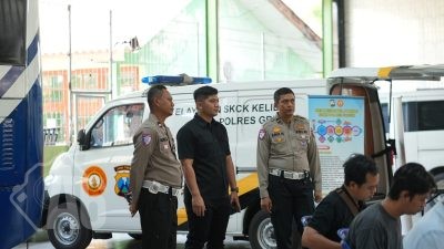 HUT Lalu Lintas ke-70, Polres Gresik Gelar Kampung Tertib Lalu Lintas di Sukorejo