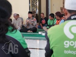 Polres Gresik dan Komunitas Ojol Bersatu, Sholat Gaib & Doa Bersama untuk Almarhum Driver Ojol