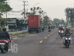 Polres Gresik Terus Gencarkan Penertiban Truk Besar Langgar Jam operasional