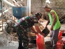 Babinsa Balongpanggang Dampingi Petani dalam Upaya Ketahanan Pangan Wilayah